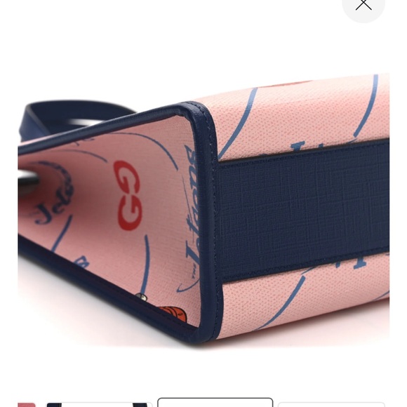 Gucci X Jetsons GG Pink Coated Canvas Navy Bag NWTGS ππ - Picture 5 of 9